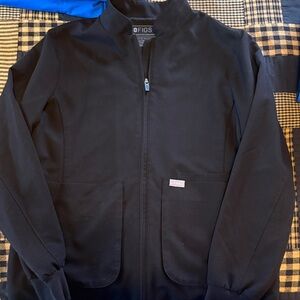 Figs Women’s Classic Black Lightweight Scrub Jacket